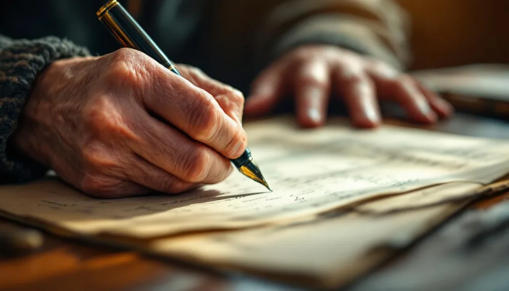 scopri perché la tua scrittura cambia con l'età e come non sia dovuto a stress o malattia, ma a normali trasformazioni naturali.